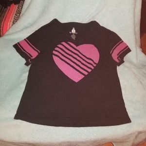 Pink heart tee